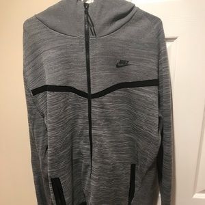 Nike Tech Fleece gray hoodie .